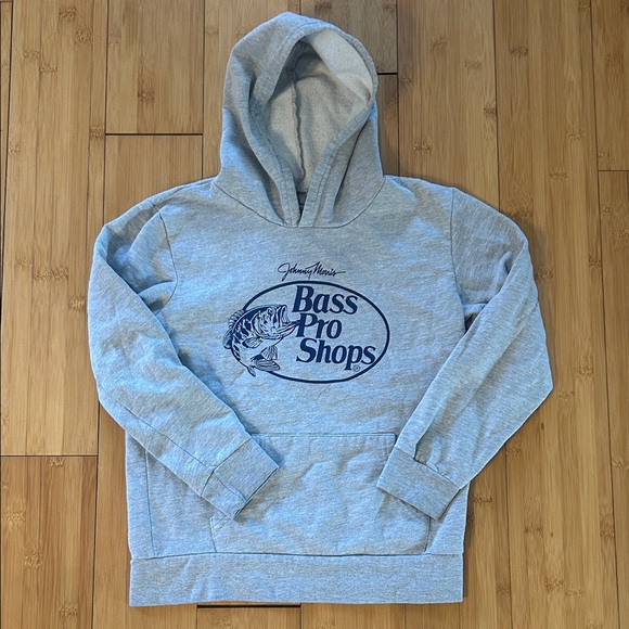 Bass Pro Shops Gray Hoodie for youth - Picture 1 of 1